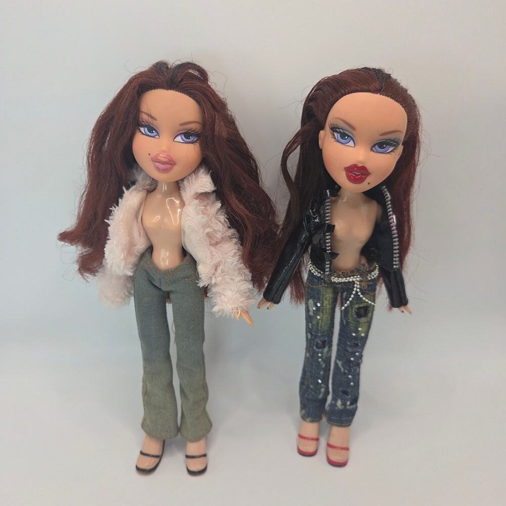Vintage 2005 Bratz 1st Edition Twiins Sugar & Spice Roxxi & Phoebe Dolls